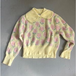 Zara Cottage Core Sweater